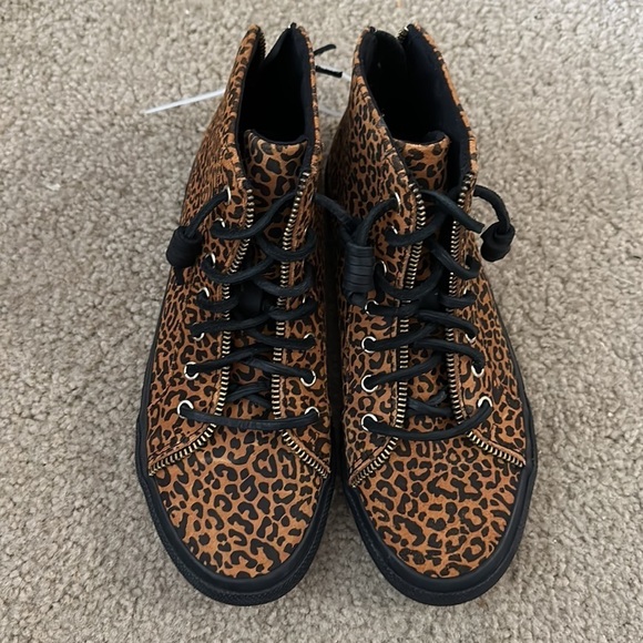 NEW! Sperry x Rebecca Minkoff Leopard Print High Top Sneakers - Size 6 👠 - Picture 5 of 13